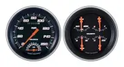 1951-1952 Chevrolet Chevy Direct Fit Gauge Velocity Black CH51VSB62