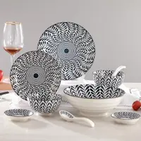 在飛比找ETMall東森購物網優惠-盤子碗套裝 家用創意盤子菜 盤家用餐具中式餐具套裝 北歐風餐