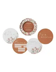 [Snuggle Hunny] Spring Floral And Hazelnut Reversible Milestone Cards in Multi
