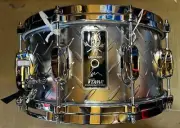 Tama Lars Ulrich Signature Snare Drum - 6.5 x 14” Diamond-plated Steel