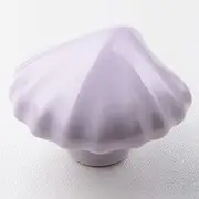 1 Pc Kids Room Shell Ceramic Knob Children Cabinet Handles Kitchen Wardrobe Bookcase Drawer Pull Furniture Hardware - (Color: PP)