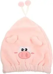 FOMIYES Coral Fleece Dry Hair Hat Towels Bonnet Hair Dryer Shower Cap Washcloths Blow Dryer Bathroom Hair Towel Hat Child Towel Wrap Hair Towel Wrap Quick Dry Hair Wrap Pink