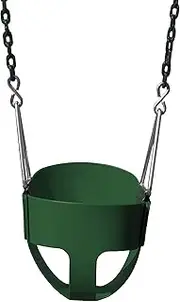 (Green) - Gorilla Playsets 04-0008-G/G Full Bucket Toddler Swing - Green