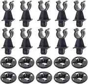 Gyorwst 10 Set Retainer for Dualis J10 Navara D40 R51 Bonnet Hood Support Prod Rod Clamp Clip Holder