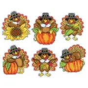 Design Works™ Turkeys Ornaments Counted Cross-Stitch Kit