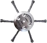 Steel Wire Grass Trimmer - New Weedeater s Wire Brush Weeds Trimmer - Sturdy Multifunctional Weeds Eater Attachments for Parking Lots, Lawns, Weeding, Garden