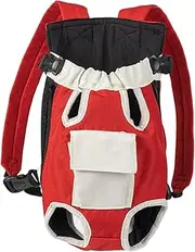 Pet Backpack Carrier – Cat Legs Out Adjustable Travel Bag | Portable Outdoor Pet Carrier For Small Medium Dogs, Front Chest Cat Dog Backpack For Hiking Walking Riding, Hands- Puppy Supplies