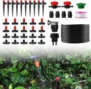 KootesDay Irrigation System 20 m Micro Drip Irrigation Kit Automatic Garden Watering Drip Irrigation Kit for Potted Plants Balcony Flower Bed Patio Plants Greenhouse Landscape