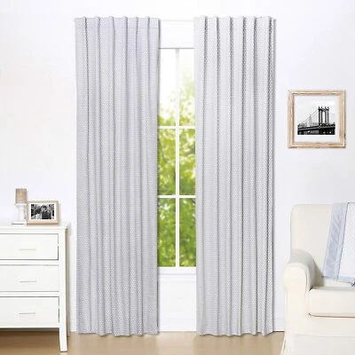 The Peanutshell Blackout Drapery Panel Pair Grey Confetti Dot Print - 84" x 42"