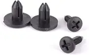 GLEAVI 100pcs Plastic Push Retainer Clips for Car Bumpers Durable Fasteners for Easy Installation for Doors and Automotive Surfaces