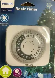 Philips - UP6001 - 24Hr 2 Outlet Plug In Mechanical Timer Polarized - White
