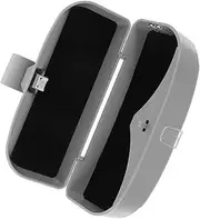 iplusmile 1pc Car Sunglasses Case Multifunctional Grey Visor Holder for Glasses and Receipts Durable Storage Box Convenient Car Organization Accessories