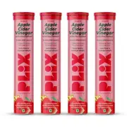 PLIX Apple Cider Vinegar Effervescent Tablet with Vit B6,B12 for Weight Loss