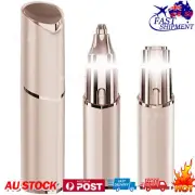 Facial Hair Remover Women, Rechargeable Eyebrow Razor, 2 In 1 Eyebrow Trimmer℃