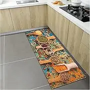 Non Slip Bath Mat Nordic Kitchen Mat Home Entrance Doormat Bedroom Living Room Decoration Long Rug Hallway Bathroom Balcony Floor Anti-Slip Carpet Non Slip Mat (Color : RX-5, Size : 50cmx80cm)