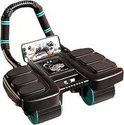 Ab Roller,4-Wheel Ab Wheel | Core and Abdominal Roller Automatic Rebound, 4-Wheel Exercise Roller Wheels for Home Gym Fitness