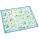 小禮堂 鱷魚 日製 純棉紗布便當包巾 餐巾 手帕 桌巾 桌墊 43x43cm (藍 汽球)