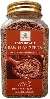 Farm Royale Raw Flax Beej Whole -250Ggm ||Export Quality||Hand picked materrial