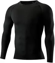 フィックス ユー(Fix U) Breathable & Quick Drying: Compression Long Sleeve Inner Liner, Black, XL