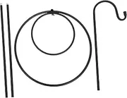 Cabilock Garden Lantern Hanger in Iron Rustproof Outdoor Shepherd Hook for Decor for Courtyard Garden