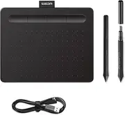 Wacom Intuos S Black – Drawing Tablet with Pen, Stylus Battery-Free & Pressure-Sensitive, Compatible with Windows, Mac & Android, Perfect Tablet for Drawing, Graphics or Remote Working