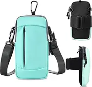 MOVOYEE Phone Holder for Running Cell Phone Purse Crossbody Bags for Women Men Kids, iPhone 11 12 13 14 15 16e 16 Pro Max Xs Xr X 8 7 Plus SE Mini Galaxy Ultra Edge S25 S24 S23 S22 Note 20 Arm Bands
