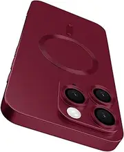 TNQBP Magnetic Case for iPhone 11Pro Max, Luxury Ultra Soft Matte Metallic Lustre, Light Slim and Shockproof, with Lens Edge Raised Protection Design for iPhone 11Pro Max 6.9 inch, Wine Red