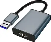 Vrllinking USB to HDMI Adapter 3.0 Multi-Monitor Converter - Plug & Play USB-C to HDMI Cable for Windows XP/7/8/10/Vista, 1080P Display Extender for Laptop/PC/Desktop (iOS Incompatible)