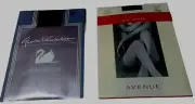 Avenue Day Sheer & Gloria Vanderbilt Size A Jet Black Pantyhose Brand New