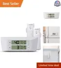 Digital Wireless Fridge and Freezer Thermometer - LCD Display - Alarm - White