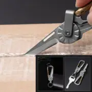 EDC Titanium Folding Mini Knife Keychain Tool Portable Blade Outdoor Multi Tools