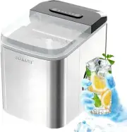 Ice Maker Countertop, Ready 9 Cubes in 6 Mins, 26 Lbs per Day, Portable Ice Mach