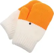 [PACKOVE] Plush Winter Gloves for Women Thick Fleece Mittens with Unique Goose Design for Outdoor Activities Exceptional Insulation Cold Protection and Daily Wear