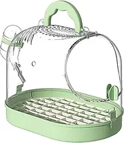 Parrot Cage Takeaway - Lightweight Bird Travel Carry Handle Transparent Hand Cage | Portable Parrot Carrier Easy Carry Cage for Home, , Camping and Hiking
