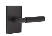 Emtek Select Dummy, Rectangular Rosette, T-Bar Stem, Faceted Handle US19