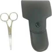G.B.S 3.875" Professional Grooming Scissors with Case Eyebrow Rounded Nose Hair