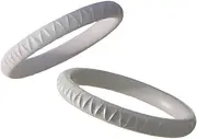 2x Knee Strap Protector for Patella Stability in Gym Activities, gray