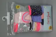 Girls' 10pk Cotton Hipster Briefs - Cat & Jack™ Pink/Navy