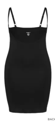 City Chic Avenue Seamless Slip Black Plus Size 14/16