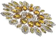 KOCKSHION DIY Decorative Rhinestone Applique Patch for Clothing Creative Brooch for Jackets Bags Hats and for Home and Tailor Shop Use