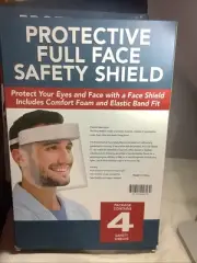 2~NEW 4-Pack Box ArtCraft Optical Protective Full Face Safety …1 Shield Missing