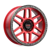 KMC KM544 Mesa 20x9 6x135 18mm Candy Red With Black Lip Wheel