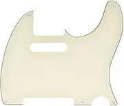 KAISH 5 Hole Vintage Tele Guitar Pickguard Scratch Plate fits USA/Mexican Fender Telecaster Aged White 3 Ply