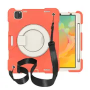 iPad Case For iPad Pro 11/Air 4 with 360��Swivel Stand-Coral Orange
