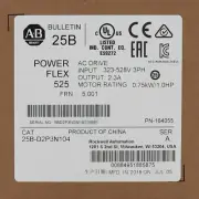 AB 25B-D2P3N104 PowerFlex 525 0.75kW 1Hp AC Drive Factory Sealed Fast Ship HT