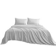 Silver Silky Soft Bamboo Cooling Sheet Set
