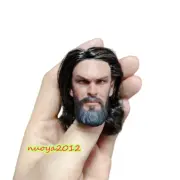 1:6 Aquaman Jason Momoa Head Sculpt For 12'' Male Phicen TBL Action Figure Body