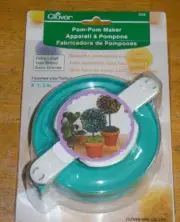 Clover Extra Large Size Pom-Pom Maker Tool 4 1/2" Finished Size - New in Package