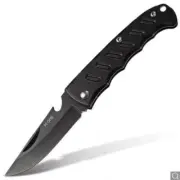 Pocket NoLock Knife Folding Black Camping Hiking Survival Knives Fishing Camping