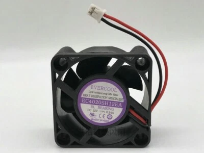 EVERCOOL EC4020SH12EA DC12V 0.14A 4CM 40*20MM 40mm fan 2pin